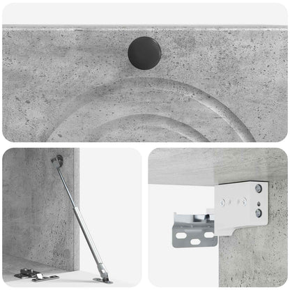 Mobile Porta TV da Muro Grigio Cemento 59,5 x 31 x 30 cm | homemem39