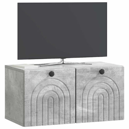 Mobile Porta TV da Muro Grigio Cemento 59,5 x 31 x 30 cm | homemem39