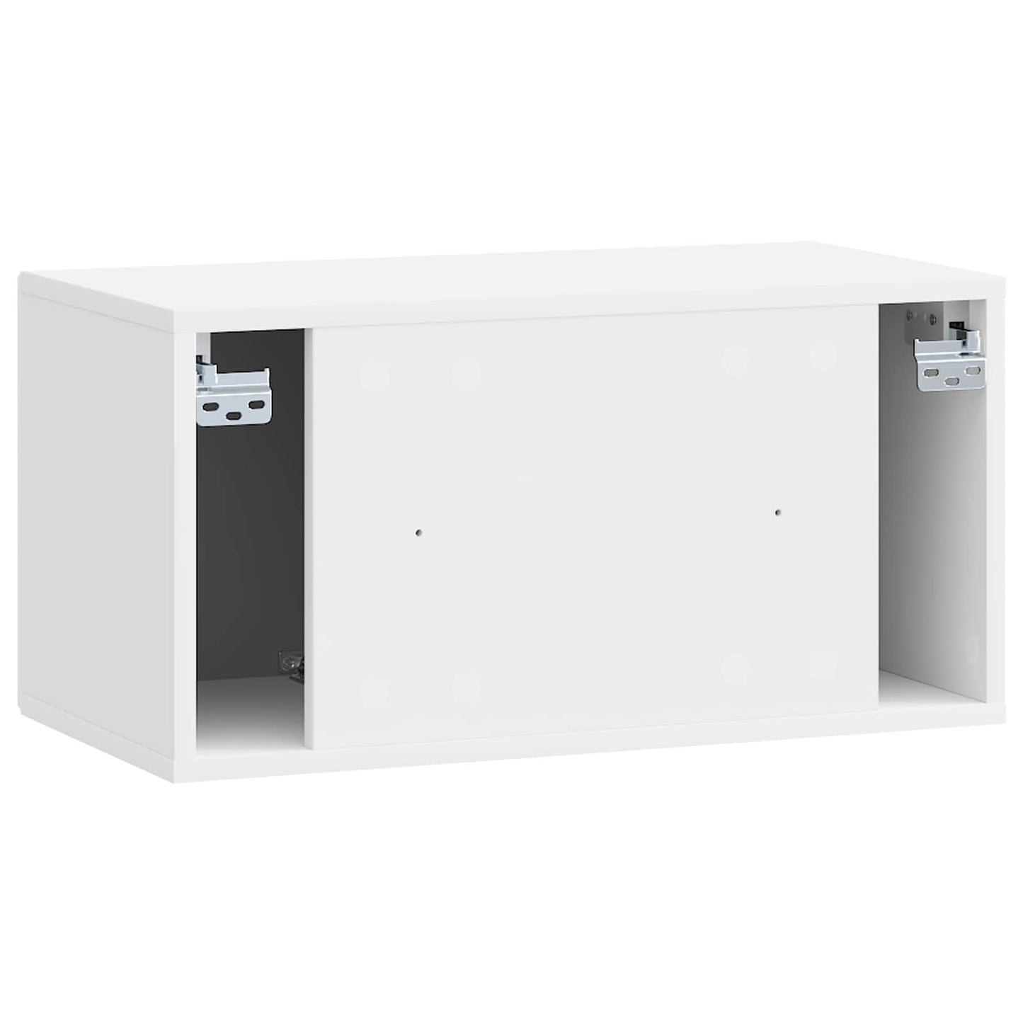 Mobile Porta TV da Muro Bianco Lucido 59,5 x 31 x 30 cm