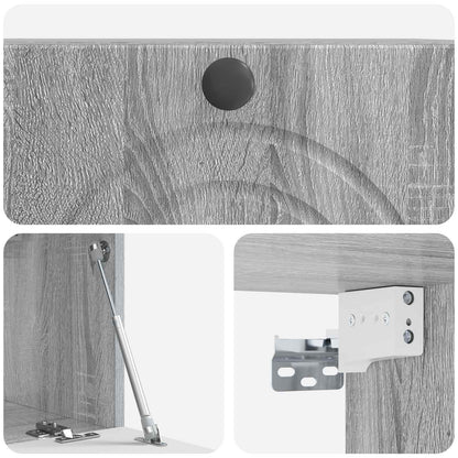 Mobile Porta TV da Muro Grigio Sonoma 59,5 x 31 x 30 cm