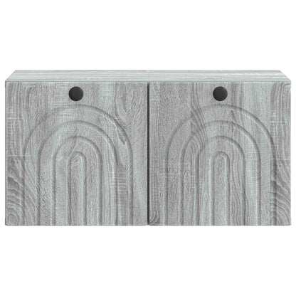 Mobile Porta TV da Muro Grigio Sonoma 59,5 x 31 x 30 cm | homemem39