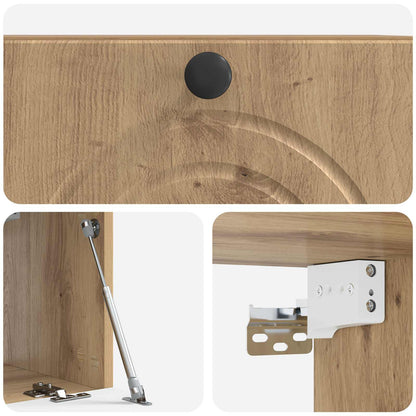 Mobile Porta TV da Muro Rovere Artigianale 59,5 x 31 x 30 cm