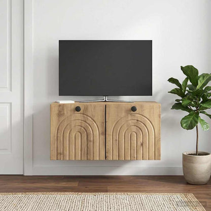 Mobile Porta TV da Muro Rovere Artigianale 59,5 x 31 x 30 cm