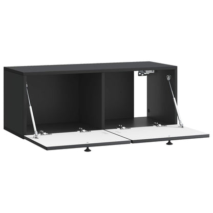 Mobile Porta TV da Muro Nero 78,5 x 31 x 30 cm