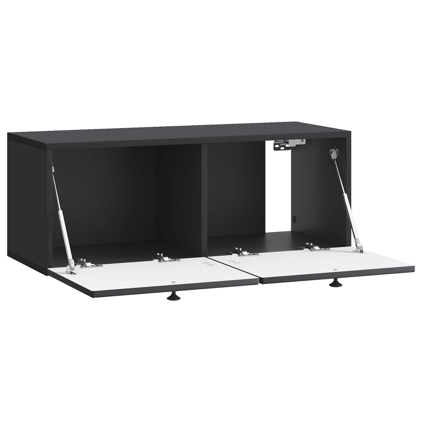 Mobile Porta TV da Muro Nero 78,5 x 31 x 30 cm