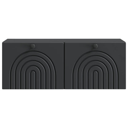 Mobile Porta TV da Muro Nero 78,5 x 31 x 30 cm