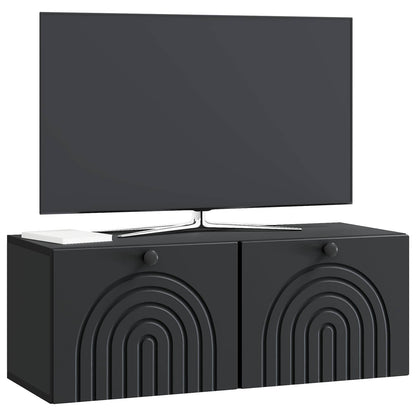 Mobile Porta TV da Muro Nero 78,5 x 31 x 30 cm
