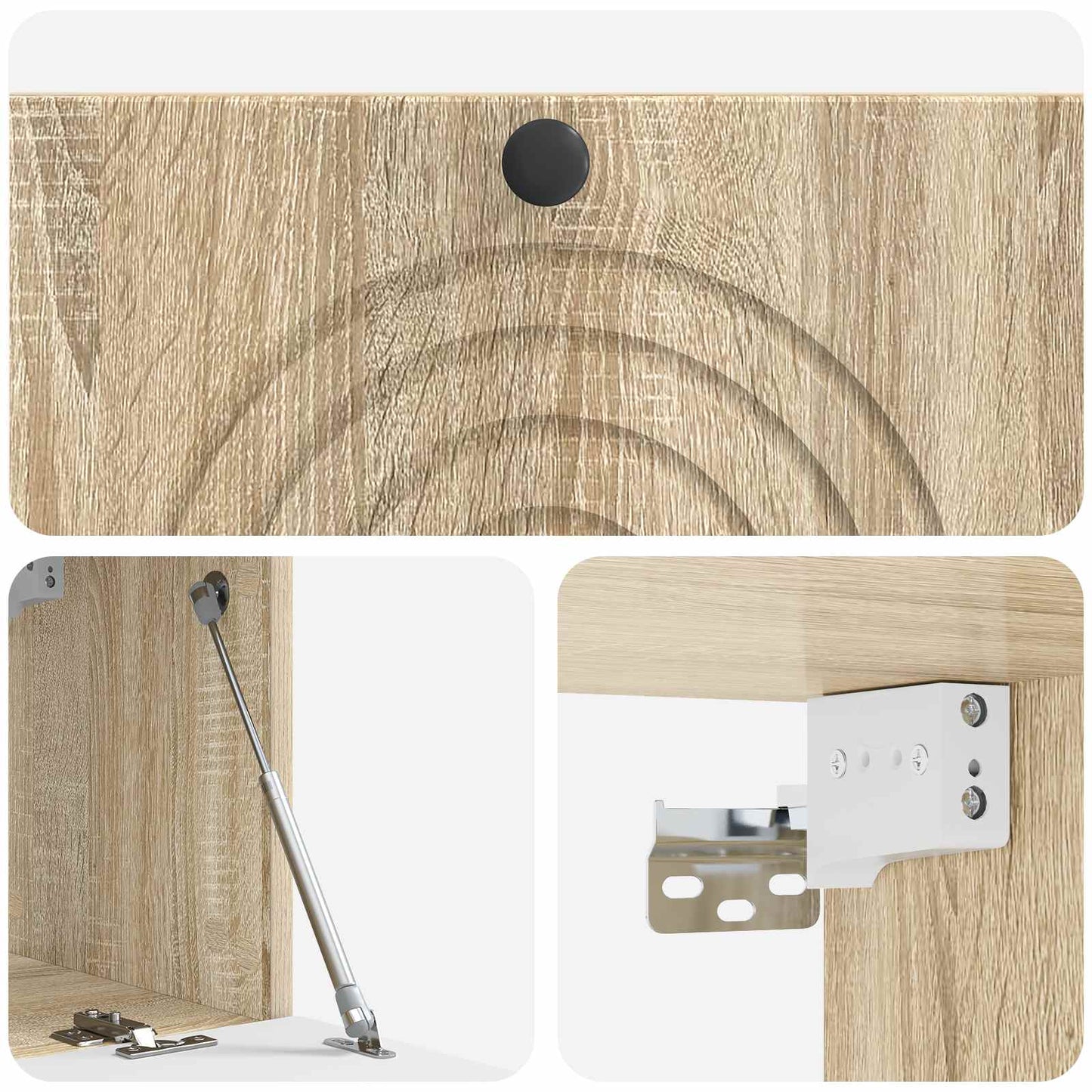 Mobile Porta TV da Muro Rovere Sonoma 78,5 x 31 x 30 cm