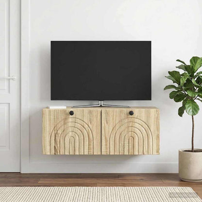 Mobile Porta TV da Muro Rovere Sonoma 78,5 x 31 x 30 cm