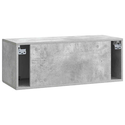Mobile Porta TV da Muro Grigio Cemento 78,5 x 31 x 30 cm
