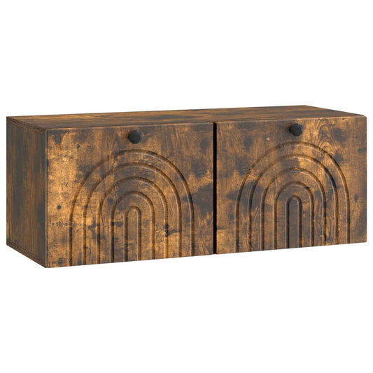 Mobile Porta TV da Muro Rovere Fumo 78,5 x 31 x 30 cm