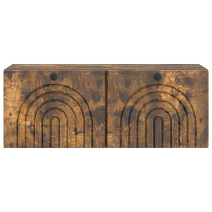 Mobile Porta TV da Muro Rovere Fumo 78,5 x 31 x 30 cm | homemem39