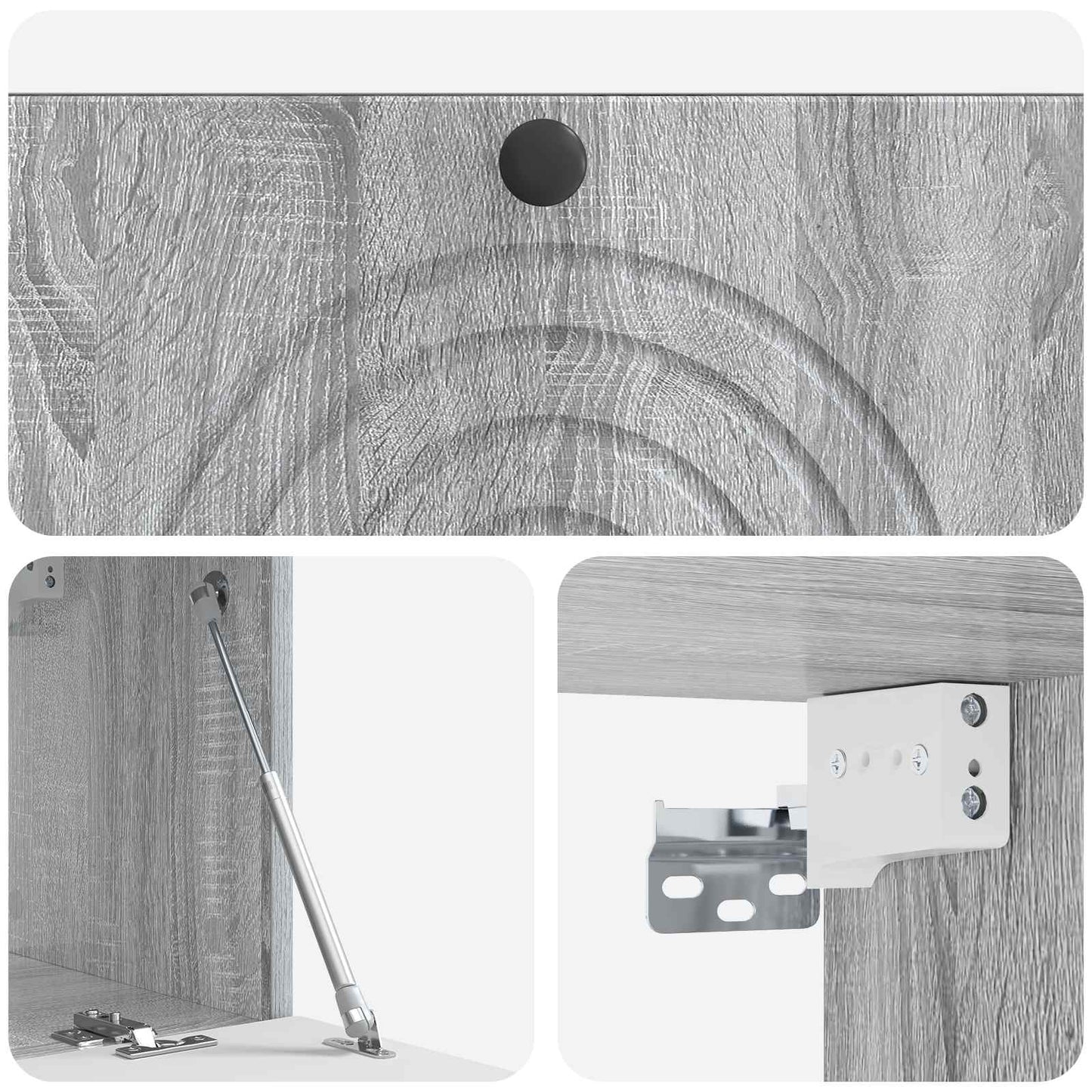 Mobile Porta TV da Muro Grigio Sonoma 78,5 x 31 x 30 cm | homemem39