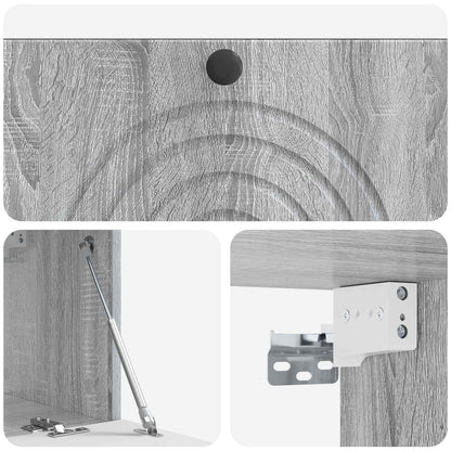 Mobile Porta TV da Muro Grigio Sonoma 78,5 x 31 x 30 cm