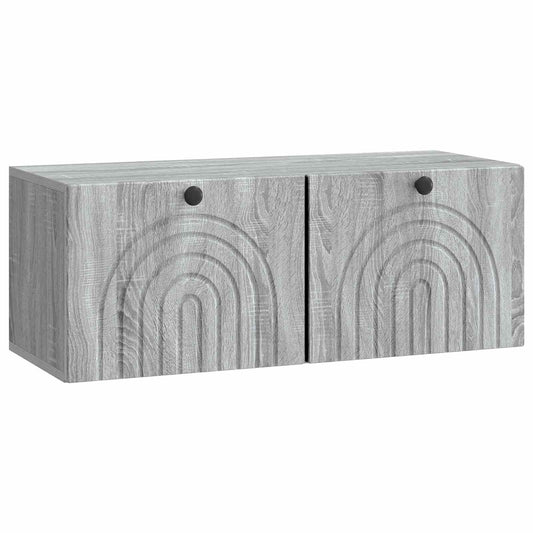Mobile Porta TV da Muro Grigio Sonoma 78,5 x 31 x 30 cm