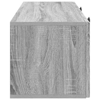 Mobile Porta TV da Muro Grigio Sonoma 78,5 x 31 x 30 cm