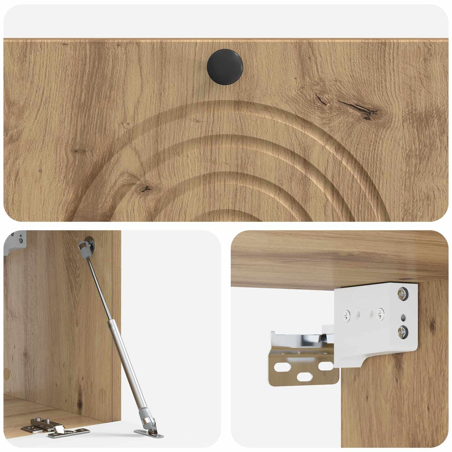 Mobile Porta TV da Muro 78,5 x 31 x 30 cm Rovere Artigianale