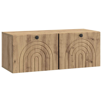 Mobile Porta TV da Muro Rovere Artigianale 78,5 x 31 x 30 cm