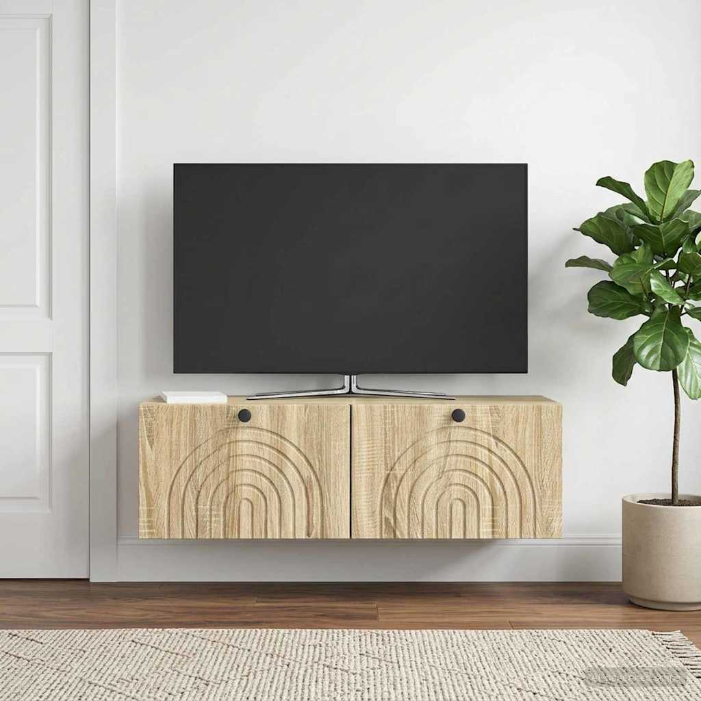 Mobile Porta TV da Muro Rovere Sonoma 98 x 31 x 30 cm