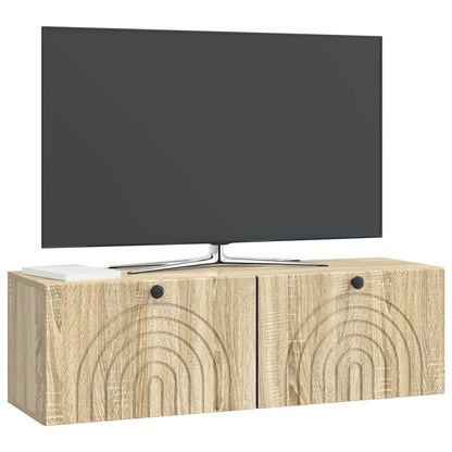 Mobile Porta TV da Muro Rovere Sonoma 98 x 31 x 30 cm