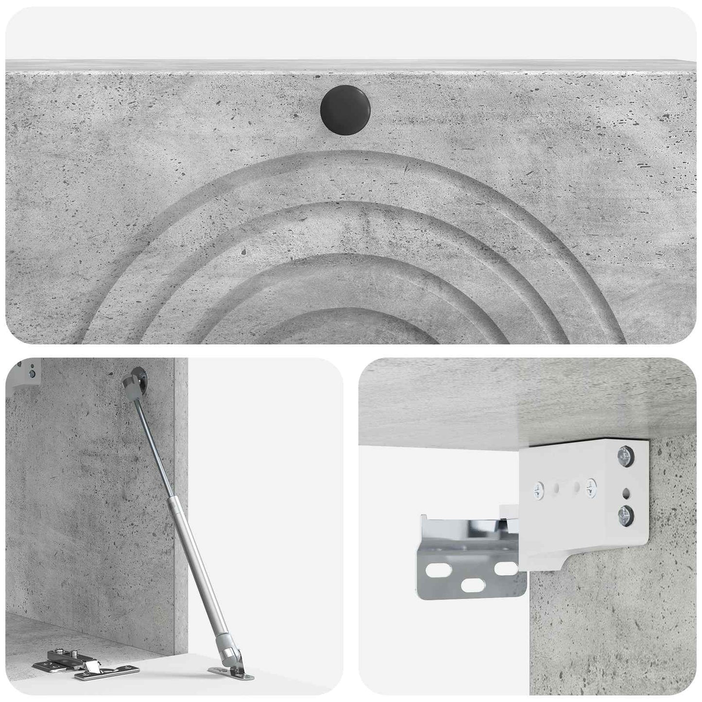 Mobile Porta TV da Muro Grigio Cemento 98 x 31 x 30 cm | homemem39