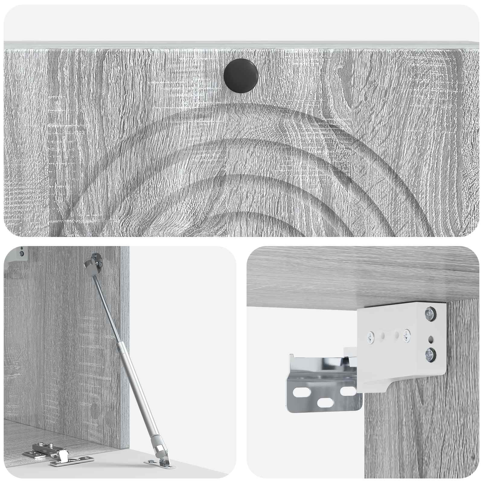 Mobile Porta TV da Muro Grigio Sonoma 98 x 31 x 30 cm | homemem39