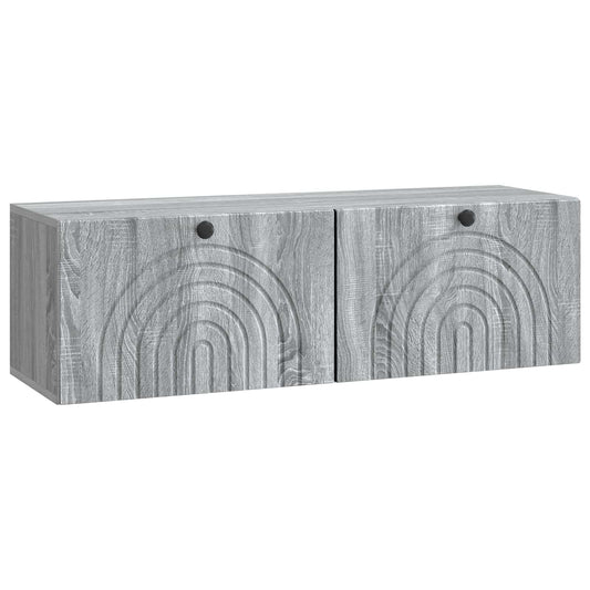 Mobile Porta TV da Muro Grigio Sonoma 98 x 31 x 30 cm