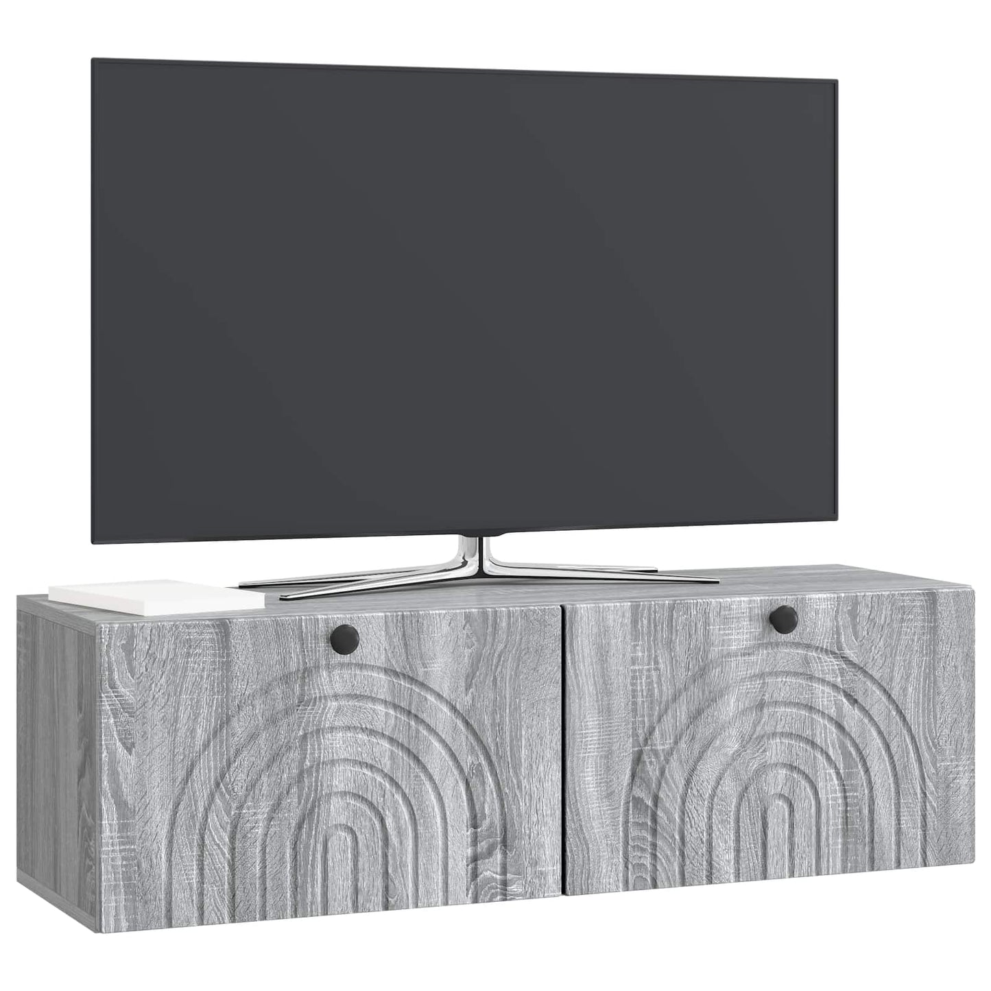 Mobile Porta TV da Muro Grigio Sonoma 98 x 31 x 30 cm | homemem39