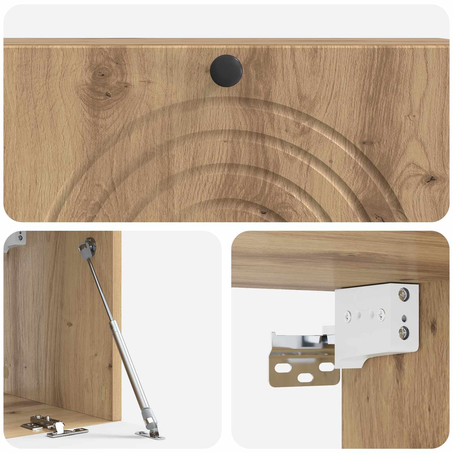 Mobile Porta TV da Muro Rovere Artigianale 98 x 31 x 30 cm | homemem39