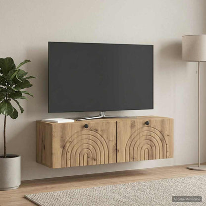 Mobile Porta TV da Muro Rovere Artigianale 98 x 31 x 30 cm
