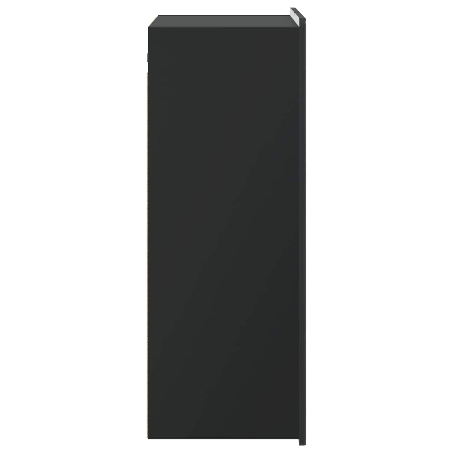 Mobiletto a muro Nero 66 x 34,5 x 92 cm Legno ingegnerizzato | homemem39