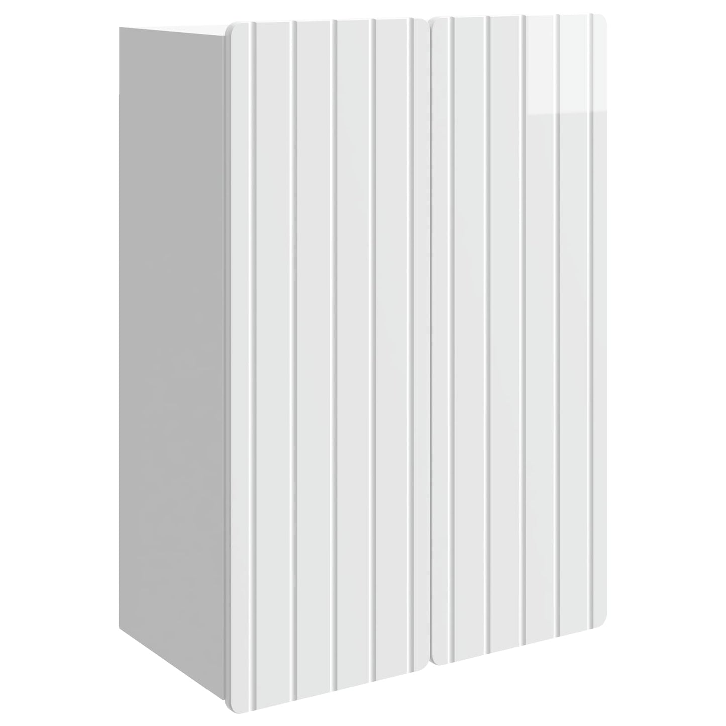 Mobiletto a muro Bianco Lucido 66 x 34,5 x 92 cm
