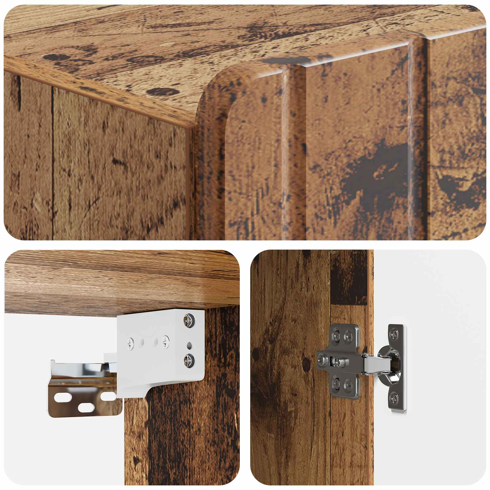 Mobiletto a muro Legno antico 66 x 34,5 x 92 cm | homemem39