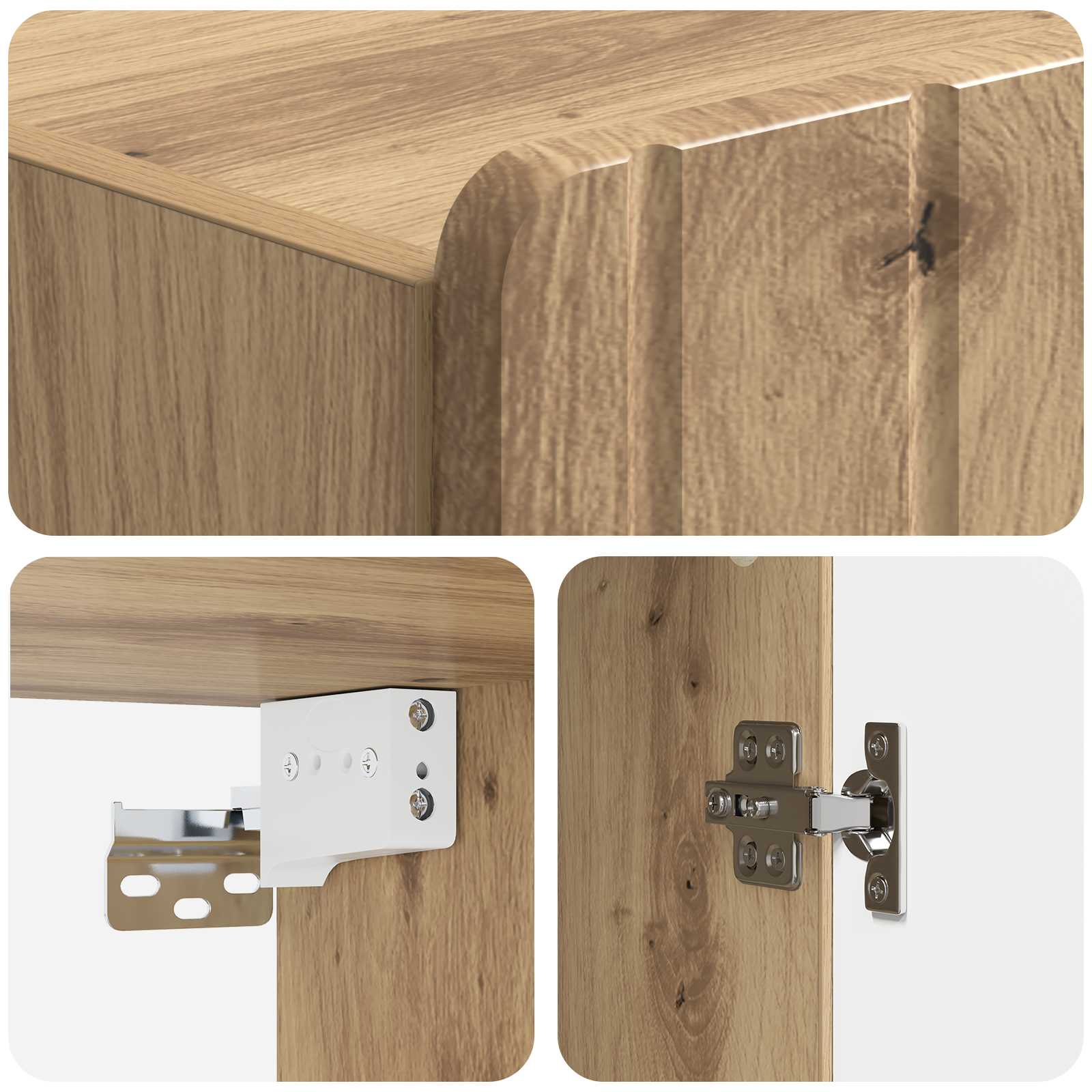 Mobiletto a muro Rovere Artigianale 66 x 34,5 x 92 cm | homemem39