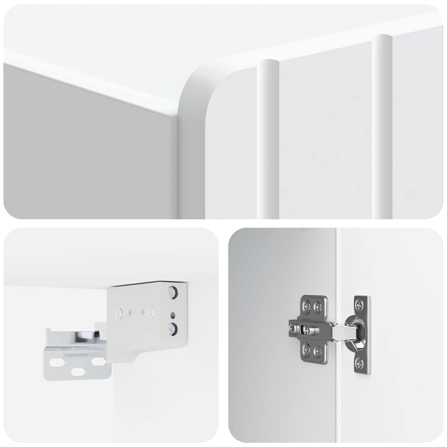Mobiletto a muro Bianco 59 x 31 x 64 cm Legno ingegnerizzato | homemem39
