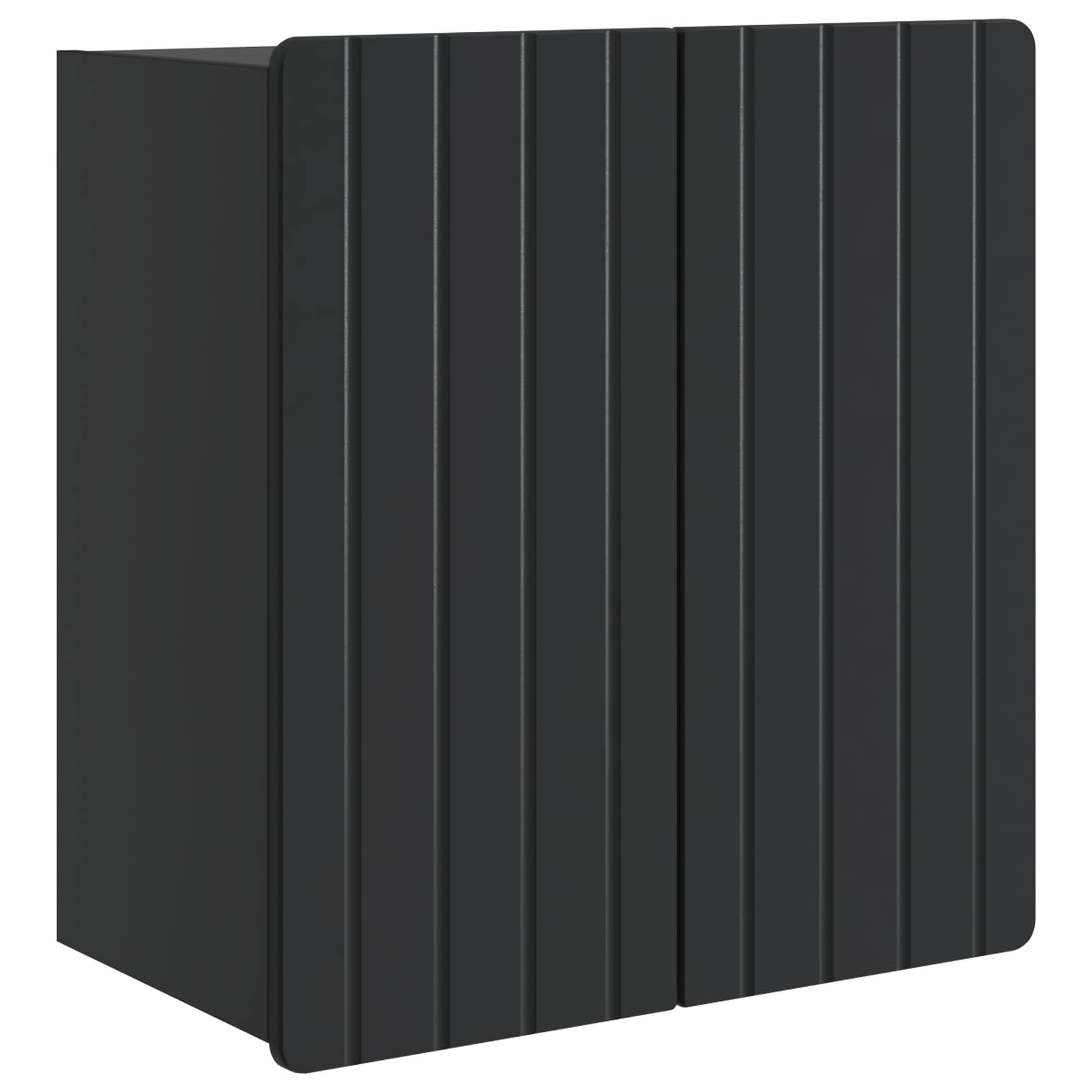 Mobiletto a muro Nero 59 x 31 x 64 cm Legno ingegnerizzato | homemem39