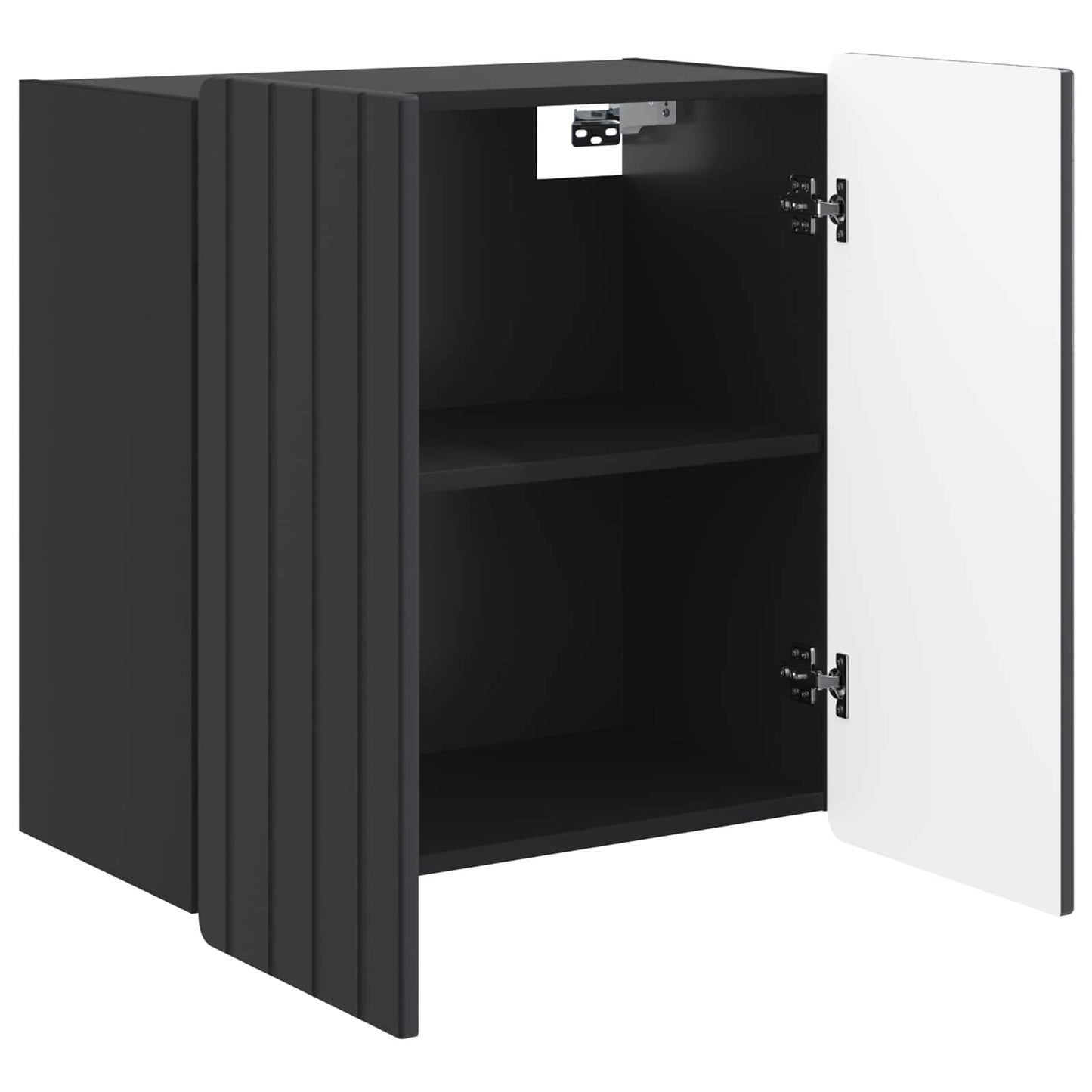 Mobiletto a muro Nero 59 x 31 x 64 cm Legno ingegnerizzato | homemem39