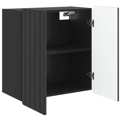 Mobiletto a muro Nero 59 x 31 x 64 cm Legno ingegnerizzato | homemem39