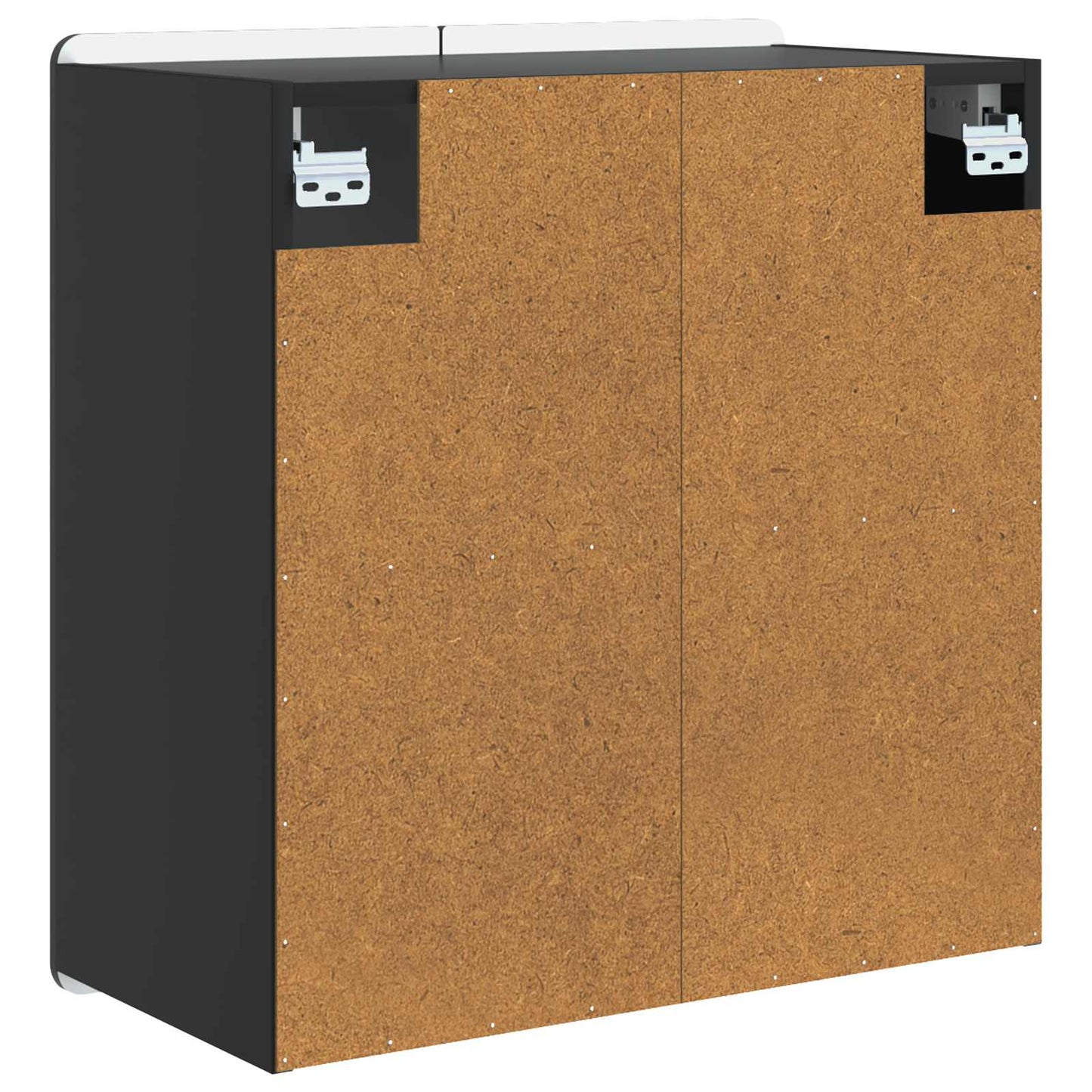 Mobiletto a muro Nero 59 x 31 x 64 cm Legno ingegnerizzato | homemem39