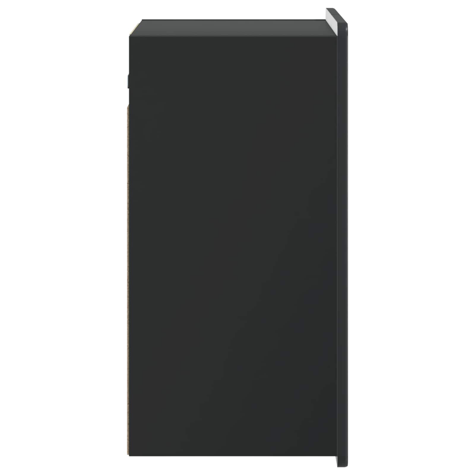Mobiletto a muro Nero 59 x 31 x 64 cm Legno ingegnerizzato | homemem39