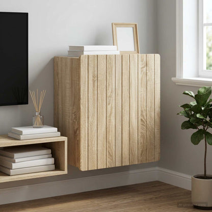 Mobiletto a muro Rovere Sonoma 59 x 31 x 64 cm | homemem39