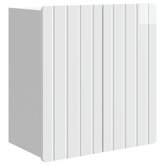 Mobiletto a muro Bianco Lucido 59 x 31 x 64 cm | homemem39