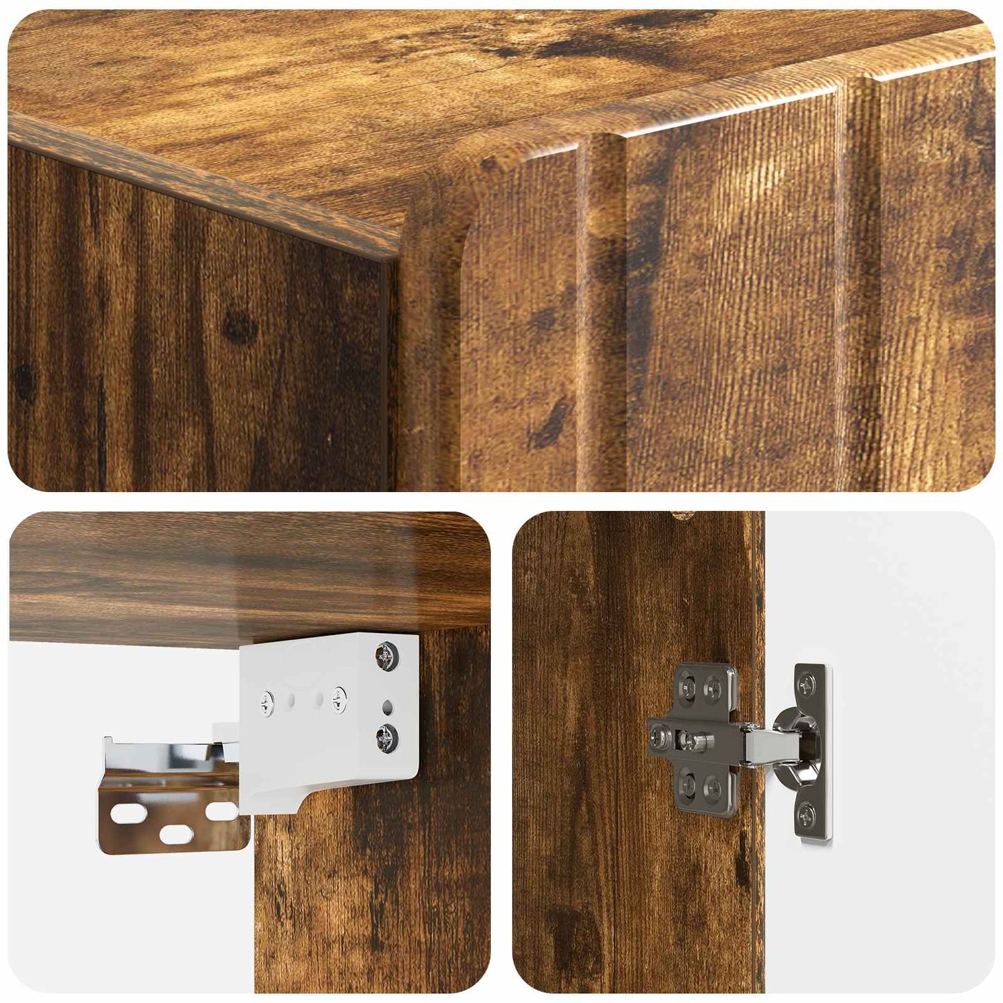 Mobiletto a muro Rovere Fumo 59 x 31 x 64 cm | homemem39