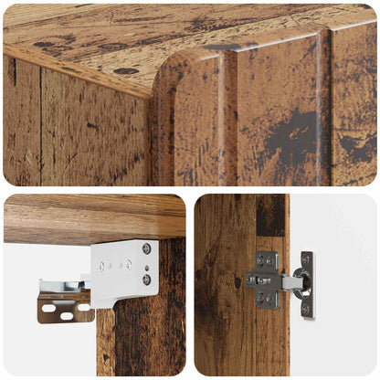 Mobiletto a muro Legno antico 59 x 31 x 64 cm | homemem39