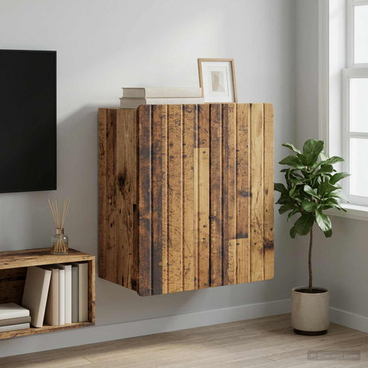 Mobiletto a muro Legno antico 59 x 31 x 64 cm | homemem39