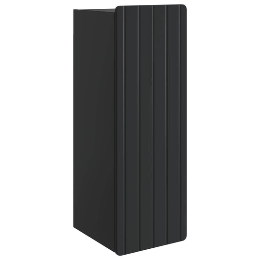 Mobiletto a muro Nero 33 x 34,5 x 94 cm Legno ingegnerizzato | homemem39