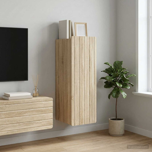 Mobiletto a muro Rovere Sonoma 33 x 34,5 x 94 cm