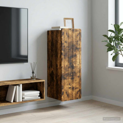 Mobiletto a muro Rovere Fumo 33 x 34,5 x 94 cm