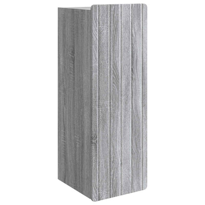 Mobiletto a muro Sonoma grigio 33 x 34,5 x 94 cm | homemem39