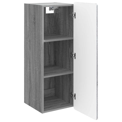 Mobiletto a muro Sonoma grigio 33 x 34,5 x 94 cm | homemem39